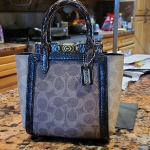 Coach Mini Bag - Blue and Gray